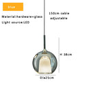 GobekUsa Glass Ball Pendant Lights: Italian Designer Hanging Lamp for Dining Room, Kitchen Island