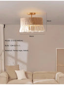 GobekUsa Hemp Rope E27 LED Pendant Lights Chandelier Lighting - Nordic Minimalism