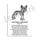 GobekUsa Dog Breeds Poster: Chinese Crested, Chesapeake Retriever, Brussels Griffon, + More