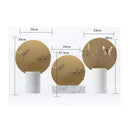 GobekUsa Golden Geometric Circle Insect Figurine Set Home Decor