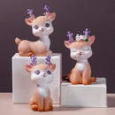 GobekUsa Cartoon Sika Deer Resin Ornament for Home Decor or Baking