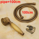 GobekUsa Brass Hand Shower Set with Hose Pipe & Holder