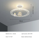 GobekUsa LED Chandelier for Boy's Room with Remote Control and Modern Design