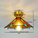 GobekUsa Glass Copper LED Ceiling Light - Nordic Home Lighting Fixture