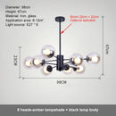 GobekUsa Glass Ball LED Chandelier for Bedroom and Dining Room