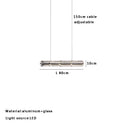 GobekUsa Glass LED Chandelier: Modern Italian Design for Dining Room, Kitchen Island, or Home Luxury