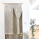 GobekUsa Boho Macrame Tassel Curtain Tapestry for Wedding Décor & Window Treatment