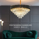 GobekUsa Crystal Pendant Chandelier - Modern Luxury LED Lighting for Living, Dining, Bedroom