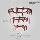 GobekUsa Circular Ring Pendant Lights - LED Chandelier for Home Living Room & Restaurant