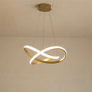 GobekUsa Aluminum Line Pendant Light: Modern Creative Dining Room Ceiling Lamp