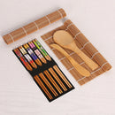 GobekUsa Bamboo Sushi Maker Set: Roll Making Kits with Sushi Blade & Curtain
