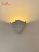 GobekUsa Gypsum Shell LED Wall Lamp - French Design Medieval Wabi-Sabi Art Bedroom Decor