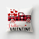 GobekUsa Love Heart Print Pillow Covers 45x45cm Home Decor Sofa Cushion Case