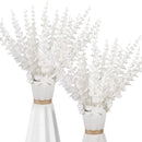 GobekUsa Golden Eucalyptus Leaves Stem x10 - Artificial Autumn Wedding DIY Decoration
