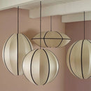 GobekUsa Danish Pendant Light Minimalist Lantern Ufo Lampshade Rustic Fabric Lamp