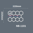 GobekUsa Geometric LED Lights for Exhibition Car Detailing Garage Workshop - Polygonal Snowflake Theme