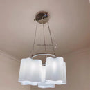 GobekUsa Cloud Glass LED Ceiling Light: Modern Minimalist Circular Design for Bedroom, Hallway, Restaurant