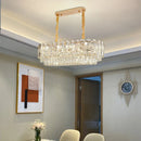 GobekUsa Crystal Chandelier LED Light: Modern Luxury Restaurant Hall Lighting