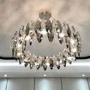 GobekUsa Crystal Ceiling Chandelier: Modern Luxury E14 Lighting Fixture for Home Decor