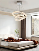 GobekUsa Crystal Chandelier Ring - Elegant Light Luxury for Living Room, Dining Room & Bedroom