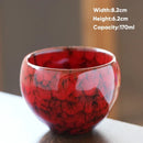 GobekUsa 170ml Ceramic Coffee Cup Kung Fu Tea Cups Pottery Drinkware Egg Style