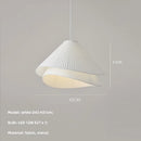 GobekUsa E27 Fabric Chandelier Modern Bedroom LED Pendant Lights Nordic Decor Hanging Lamp