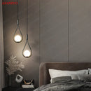 GobekUsa Glass Ball Brass Pendant Light - Nordic Bedroom Simple Home Decor