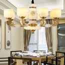 GobekUsa Jade Copper Chandelier: Luxury European Style for Living Room, Bedroom, Dining Room Lighting