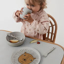 GobekUsa Animal Print Bamboo Fiber Salad Plate Kitchen Tableware