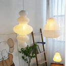Japandi White Rice Paper Akari Pendant Light