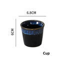 GobekUsa Ceramic Dinnerware Set - Japanese-Inspired Kiln Change Plates and Bowl