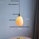 GobekUsa Ceramic LED Pendant Lamp, Modern Nordic Design, Adjustable 2m Wire, White Finish