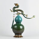 GobekUsa Chinese Dragon Phoenix Decor for Wine Cabinet Porch Study, Modern Home Gift