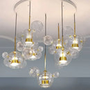 GobekUsa LED Glass Ball Chandelier Pendant Lights for Living & Dining Room