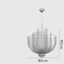 GobekUsa Grid Meshmatics Dimmable LED Chandelier Pendant - Modern Metal Design