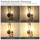 GobekUsa LED Flame Bulb E12 E14 C35 Retro Candle Filament 4W 6W Dimmable Warm White