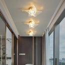 GobekUsa Gold Acrylic LED Ceiling Light - Modern Nordic Style Lighting for Home Decor