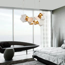 GobekUsa Cube LED Pendant Light: Art Deco Hanging Lamp for All-Match Style