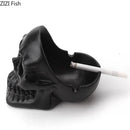 GobekUsa Creative Skull Ashtray - Halloween Decor & Smoking Accessory, Portable & Windproof Resin Craft Gift