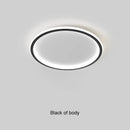 GobekUsa Black Dimmable LED Ring Ceiling Light for Modern Living Room, Bedroom, Kitchen Décor