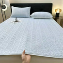 GobekUsa Latex Cooling Mat Set: Washable, Soft, Breathable Bed Sheet - 3 Pieces