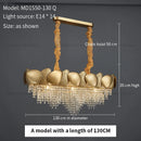 GobekUsa Crystal Chandelier: Modern Round Headlight for Livingroom and Master Bedroom