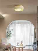 GobekUsa French Minimalist Cream Ceiling Light for Elegant Living Spaces