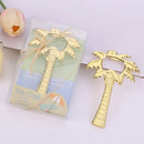 GobekUsa Coconut Tree Bottle Opener in Silver & Gold: Wedding Kitchen Tool