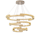 GobekUsa Circular Crystal Pendant Light Chandelier for Living Room