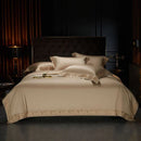 GobekUsa Luxe Gold Embroidery 1400TC Egyptian Cotton Queen King Bedding Set