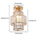 GobekUsa K9 Crystal Pendant Light LED Ceiling Lamp Nordic Chandelier for Living Room