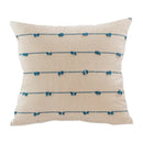 GobekUsa Cotton Stripe Jacquard Cushion Cover Set: Blue Yellow Grey Pink Beige Black