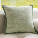 GobekUsa Green Plant Jacquard Pillow Covers for Light Luxury Living Room Decor