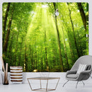 GobekUsa Forest View Tapestry: Psychedelic Mandala Wall Decor & Beach Towel
